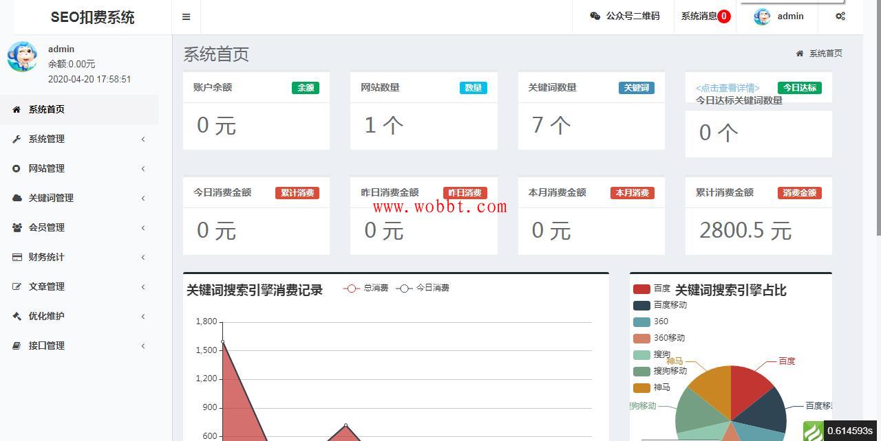 最新版SEO按天扣费系统源码插图1 最新版SEO按天扣费系统源码插图1