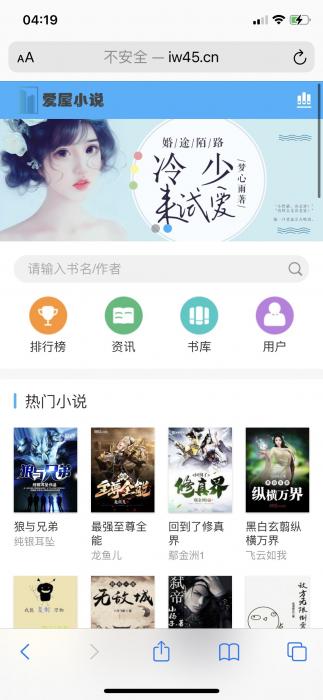 最新狂雨小说网站源码 带自动采集规则加俩套模板插图