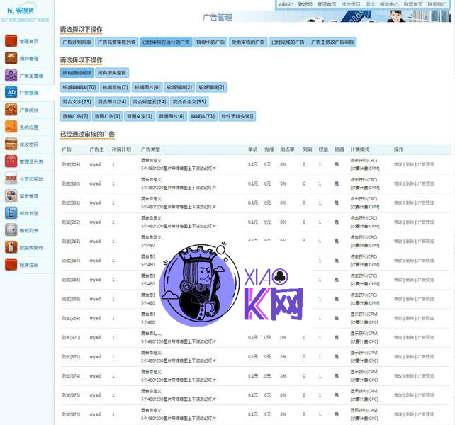 ASP.NET 乘风广告联盟系统源码 v6.6-源来如此