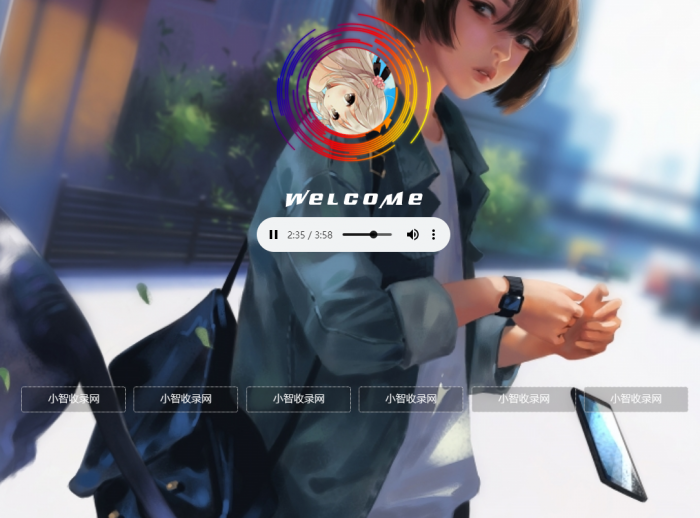 非常漂亮的一款html引导页导航网站旋转头像变幻背景单页源码-源来如此