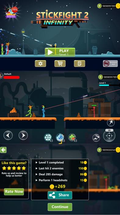 火柴人闯关游戏 坚持决斗2-源来如此