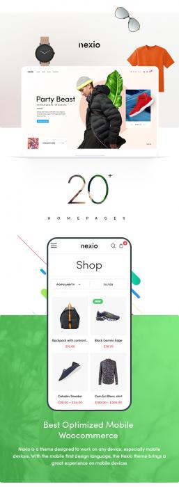 WordPress主题Nexio v1.0.7 时尚服装WooCommerce商店主题-源来如此