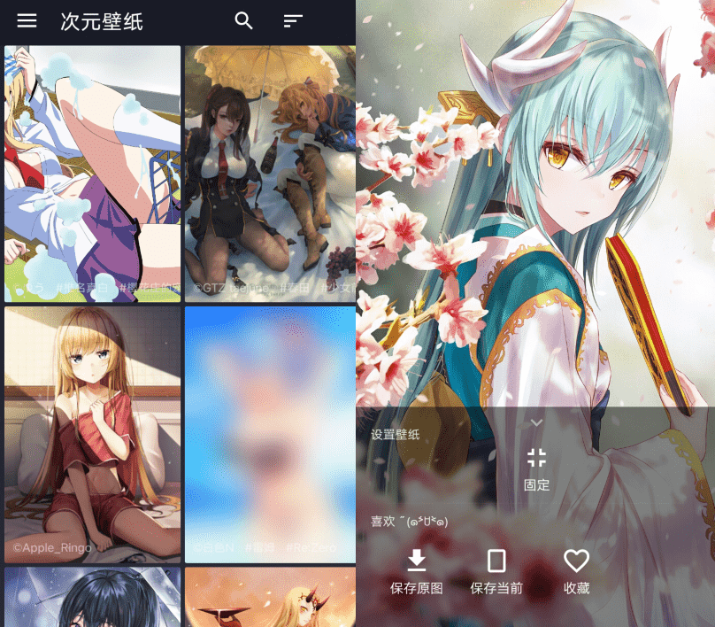 次元壁纸v2.4.0 纯粹简洁的二次元壁纸-源来如此