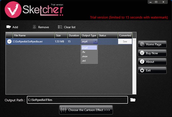 视频转漫画卡通动画效果工具 VSketcher 1.0.8 for Win简体中文版-源来如此