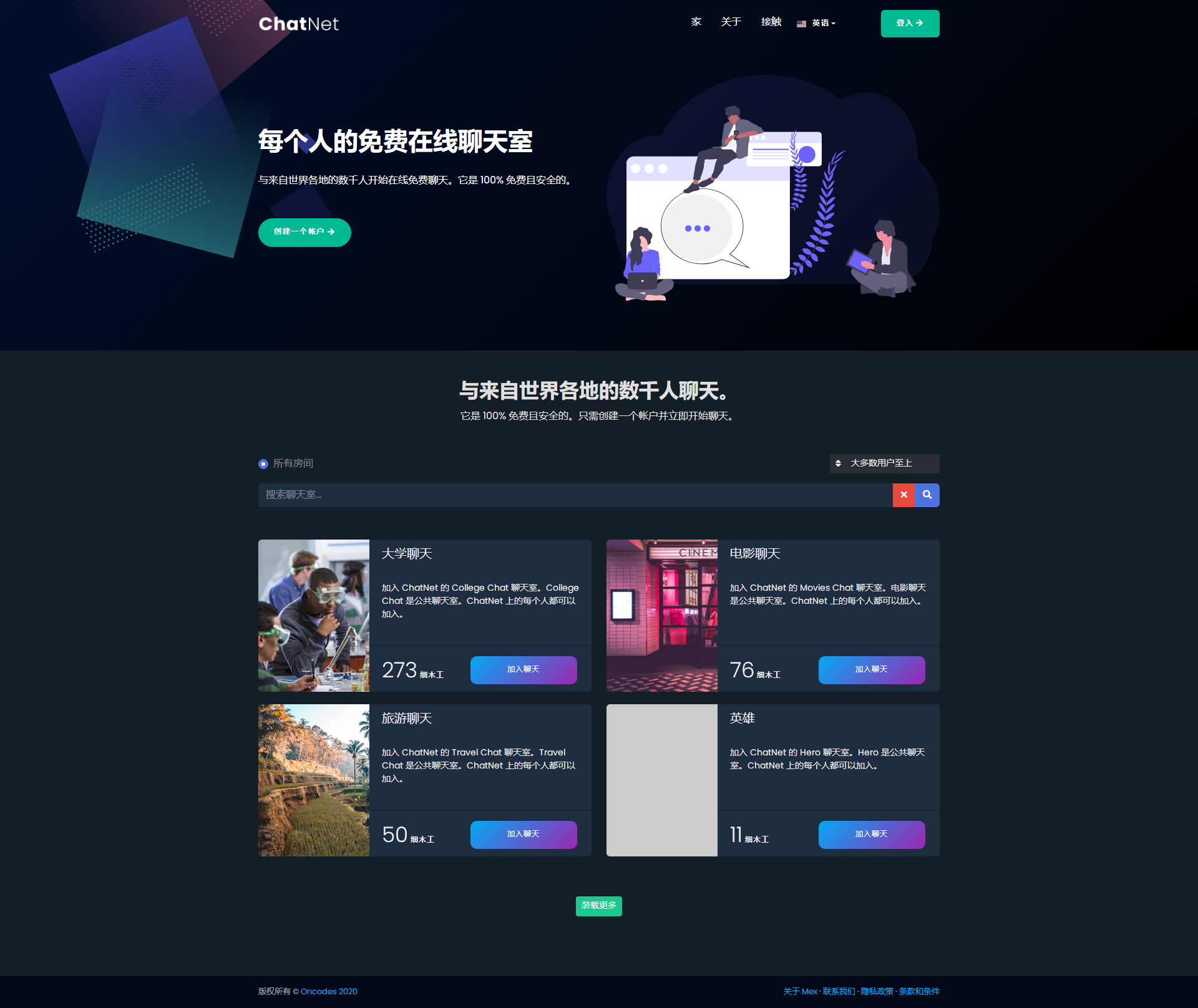 多人在线匿名聊天室/私人聊天室源码/支持同时创建多个聊天室-源来如此