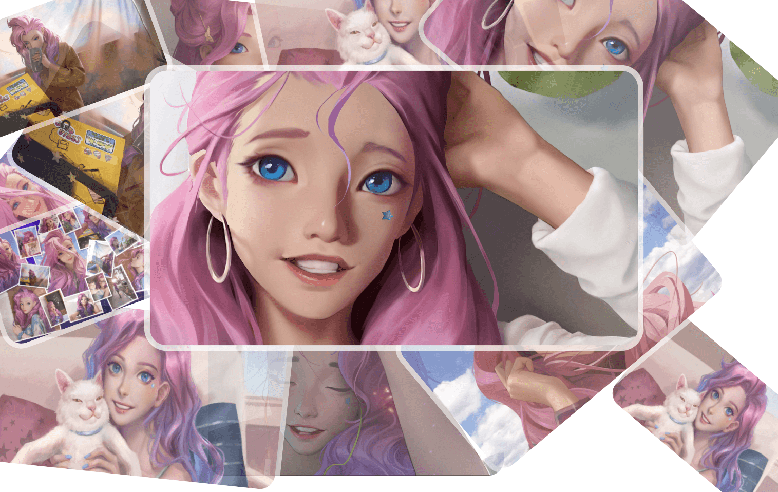 个人相册图片墙HTML源码-源来如此